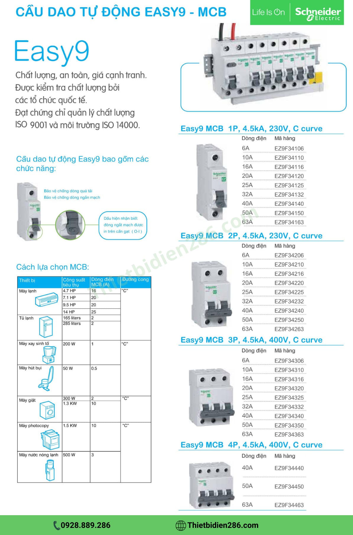 Aptomat-MCB-Easy9-Schneider