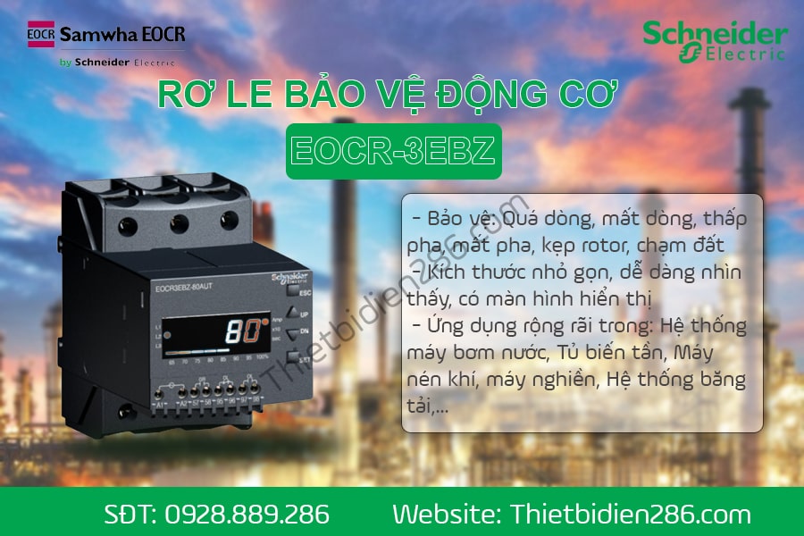 Rơ le bảo vệ động cơ EOCR-3EBZ Schneider