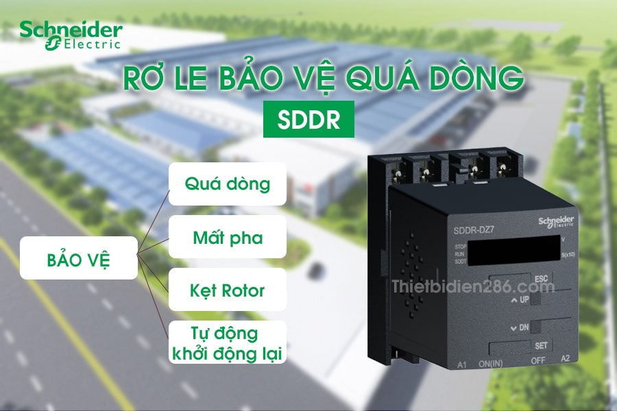 Rơ le bảo vệ quá dòng EOCR SDDR-CM7 Schneider