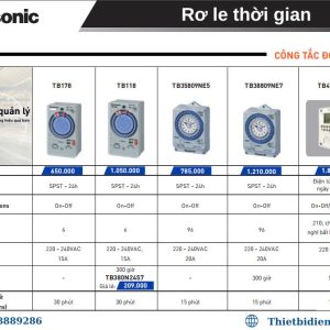 Công tắc hẹn giờ thời gian thực Panasonic TB118N