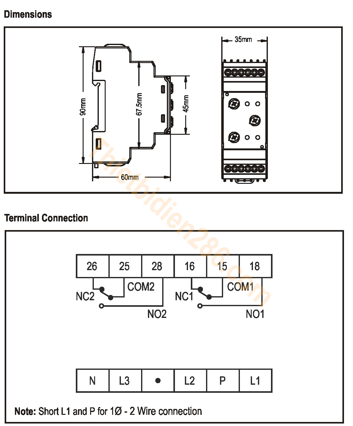 kích thước, cách kết nối Selec VPRA2M