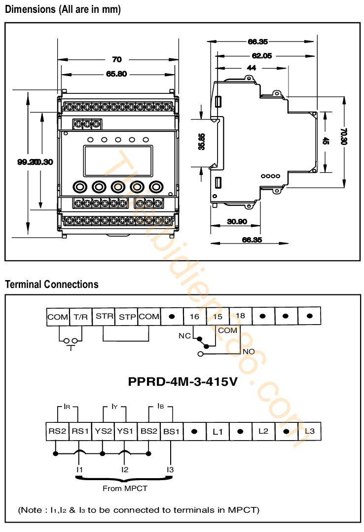 Kích thước Selec PPRD-4M-3