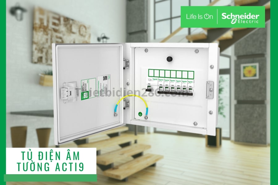 Tủ điện âm tường Acti9 4 module Schneider