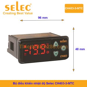 Bộ điều khiển nhiệt độ Selec CH403-3-NTC