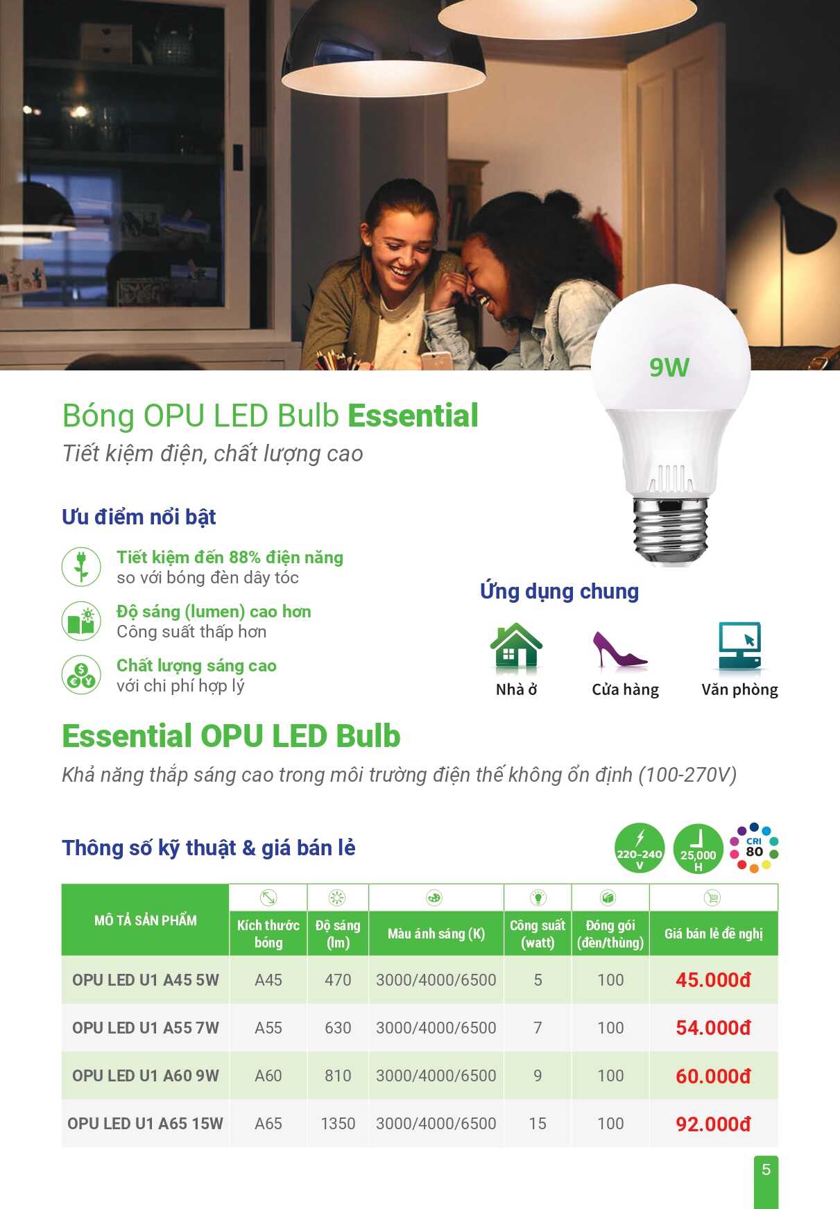 Bóng OPU LED Bulb Essential