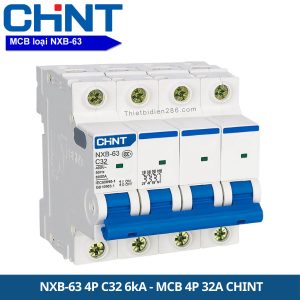 NXB‐63 4P C32 6kA - MCB 4P 32A 6kA Chint