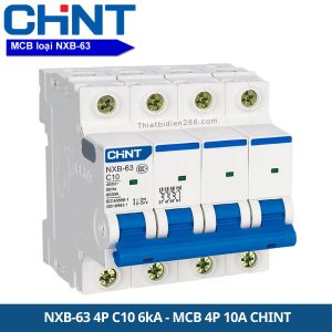 NXB‐63 4P C10 6kA - MCB 4P 10A 6kA Chint