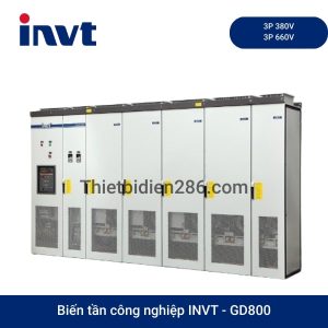 Biến tần INVT GD800: Biến tần công suất lớn, cho động cơ điện hiệu suất cao trong nhà máy, trạm bơm lớn.