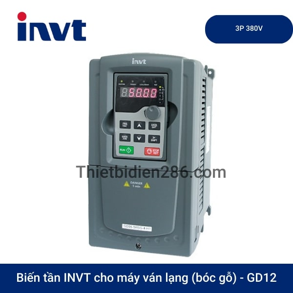 Biến tần INVT cho máy vạn lăng bọc gỗ GD12