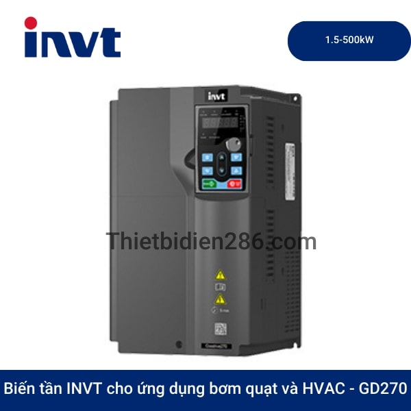 Biến tần INVT cho ứng dụng bơm quạt và HVAC GD270