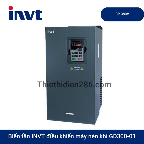 Biến tần INVT điều khiển máy nén khí GD300-01