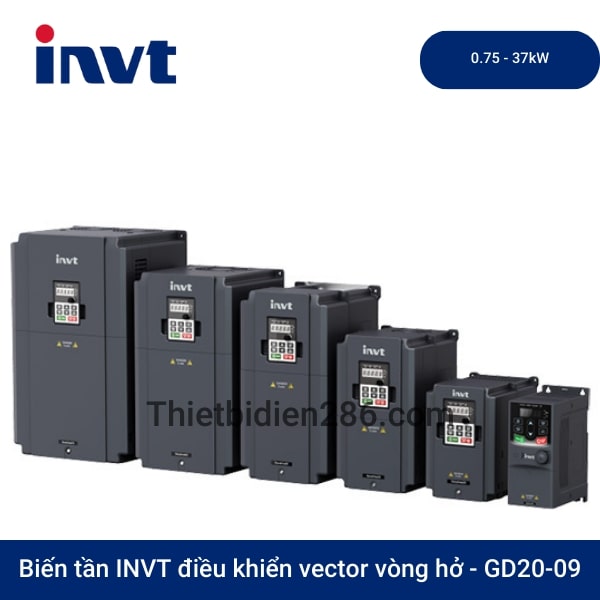 Biến tần INVT điều khiển Vector vòng hở GD20-09