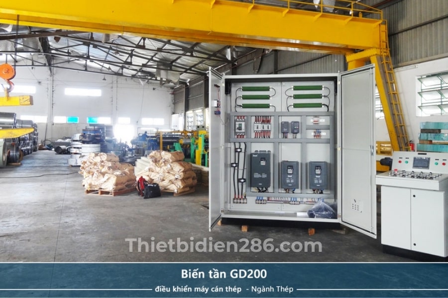 Biến tần INVT điều khiển máy cán thép