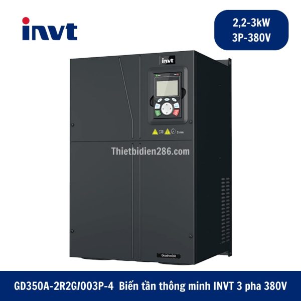Biến tần thông minh INVT 3 pha 380V GD350A-2R2G/003P-4