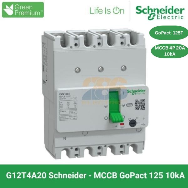 aptomat schneider g12t4a20 4p 20a 10ka