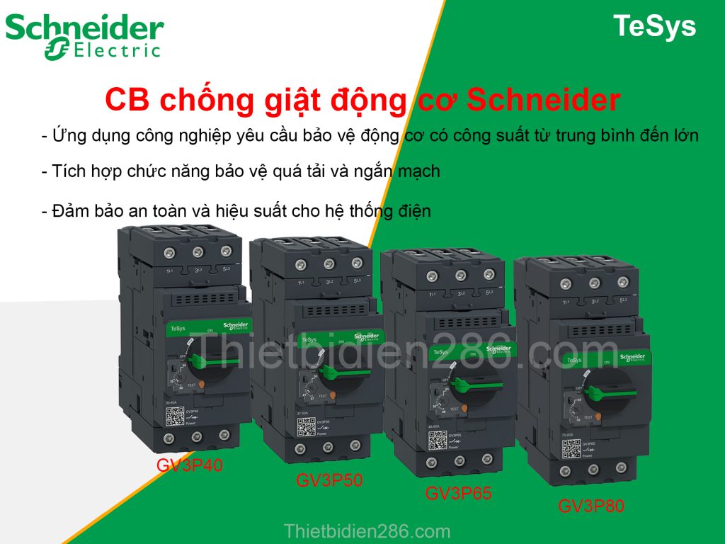 CB bảo vệ động cơ 3 pha Schneider