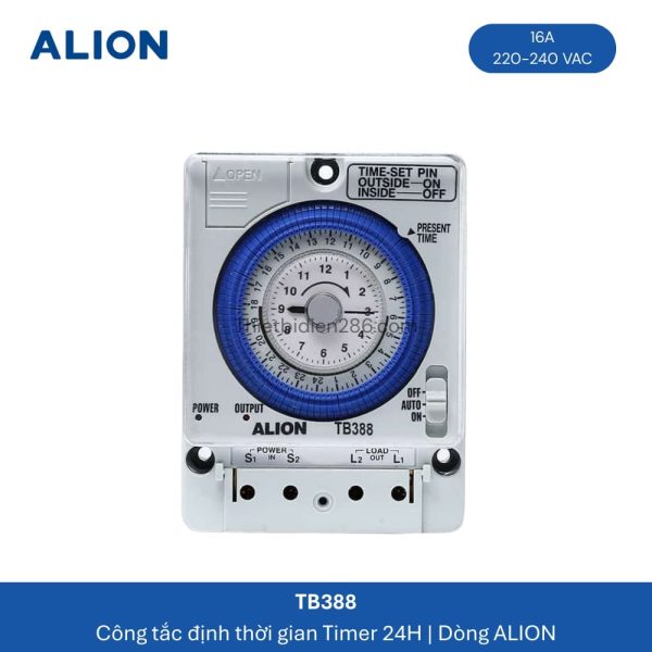 cong tac dinh thoi gian tb388 timer 24h alion