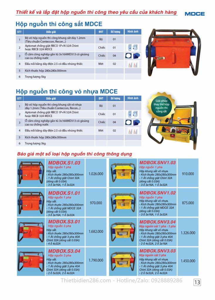 o cam cong nghiep mdce 10