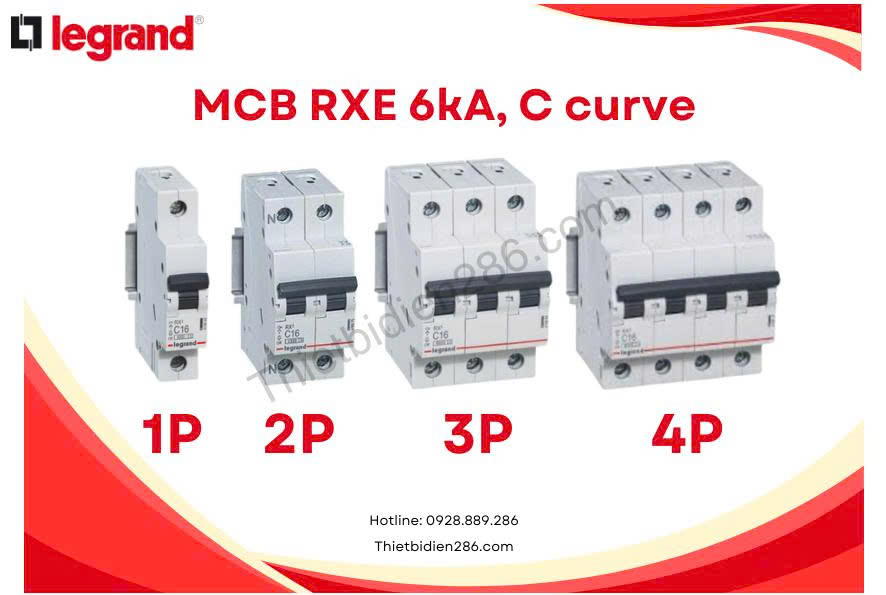 MCB RXE Legrand – Bảo vệ an toàn điện hiệu quả, giá hợp lý