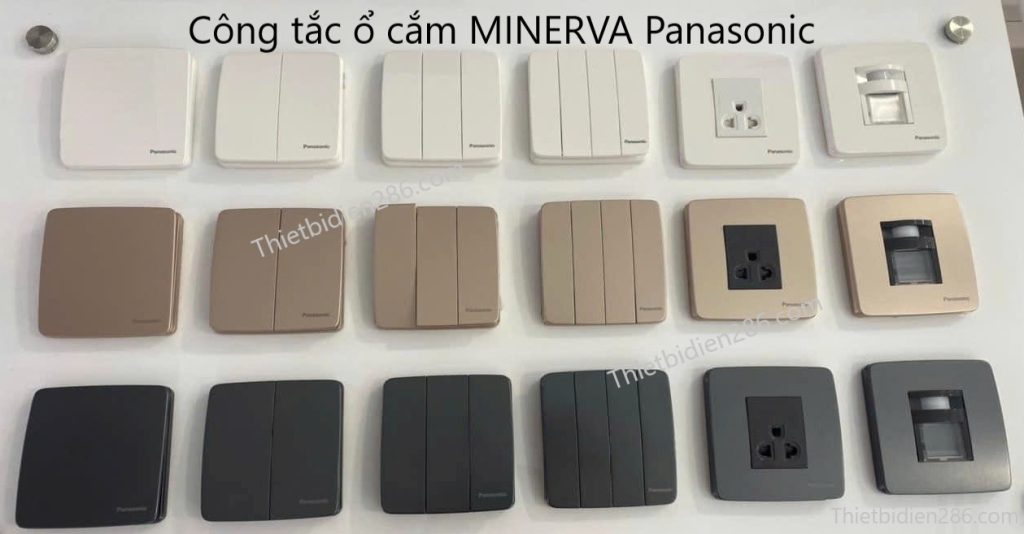 Công tắc ổ cắm MINERVA Panasonic – Đẳng cấp tinh tế cho không gian hiện đại