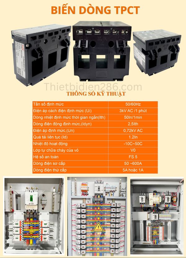 Biến dòng hộp đúc TPCT Schneider chính hãng - Đo lường điện chính xác