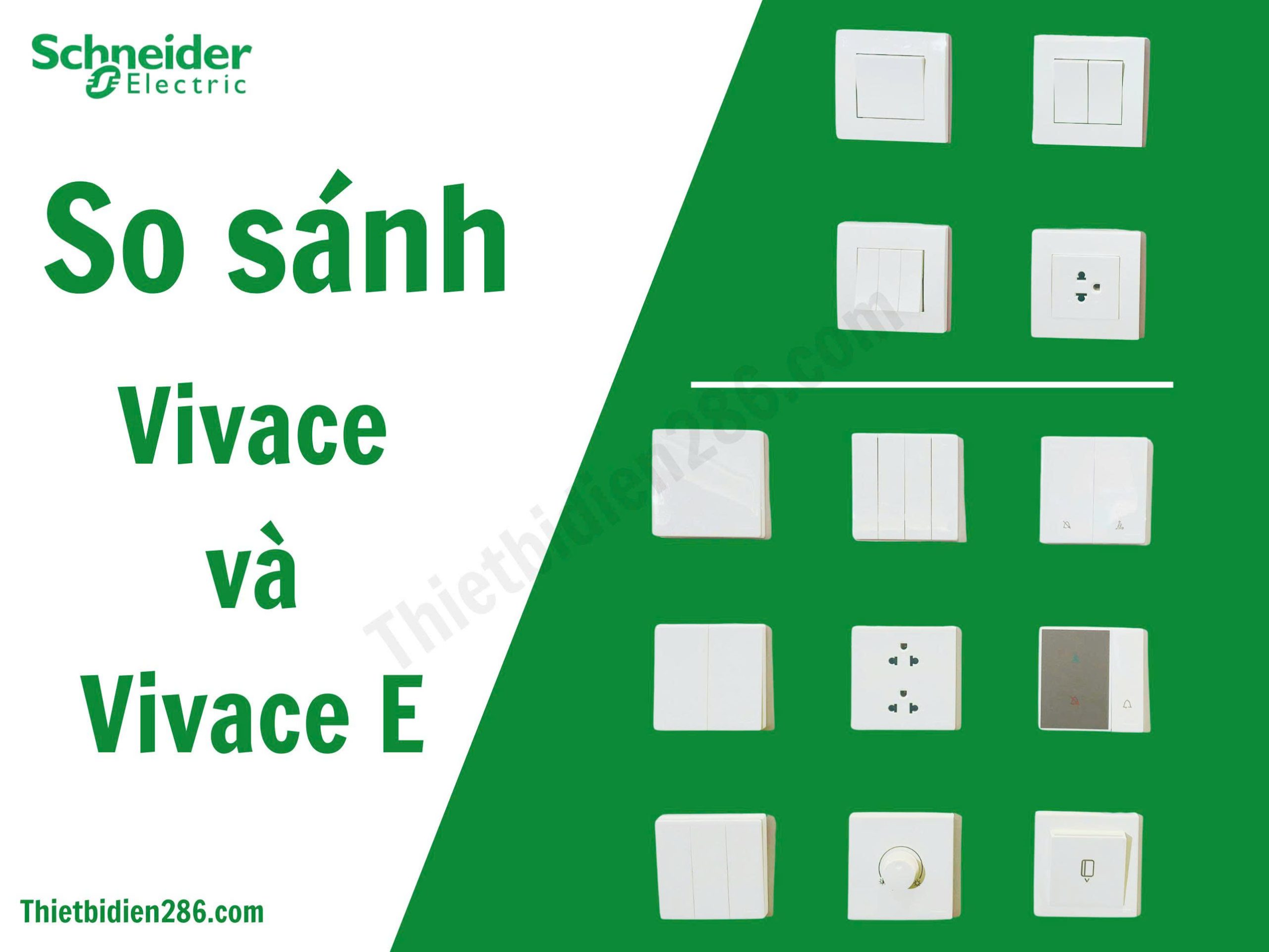 Công tắc ổ cắm Vivace E Schneider là lựa chọn hoàn hảo cho những công trình yêu cầu sự tinh tế – hiện đại – an toàn tuyệt đối nhưng vẫn đảm bảo giá thành cạnh tranh. Với triết lý “Life Is On”, Schneider tiếp tục khẳng định vị thế thương hiệu toàn cầu, mang đến giải pháp điện tối ưu cho mọi công trình từ nhà ở đến thương mại.