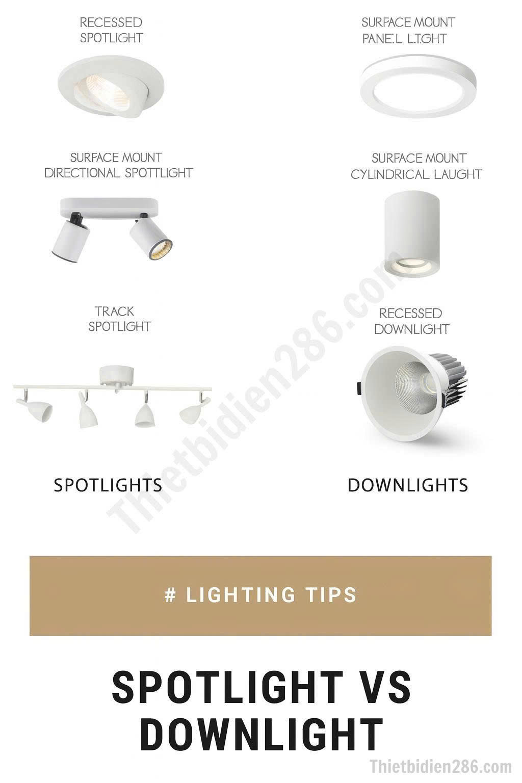 So sánh Spotlight rọi ray và Spotlight âm trần – Giải pháp chiếu sáng thông minh từ OSRAM