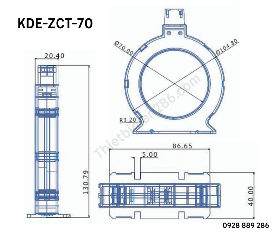 Biến dòng ZCT – Bảo vệ chạm đất KDE