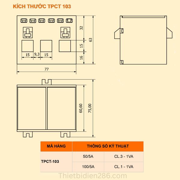 Biến dòng hộp đúc TPCT Schneider chính hãng - Đo lường điện chính xác