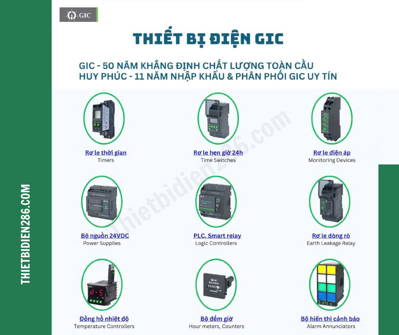 GIC India là thương hiệu thiết bị điện công nghiệp hàng đầu đến từ Ấn Độ, với hơn 50 năm phát triển và khẳng định chất lượng toàn cầu. Tại Việt Nam