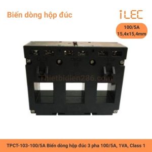 Biến dòng hộp đúc 3 pha TPCT-103-100/5A – thiết bị đo lường dòng điện chính xác, an toàn