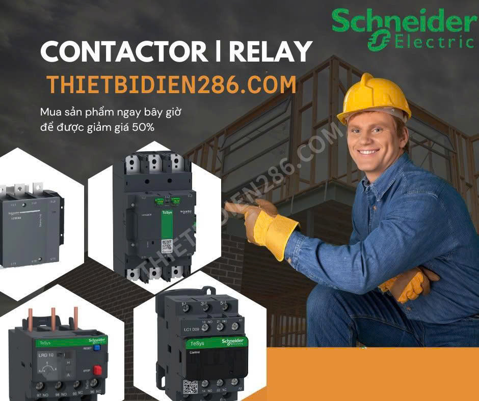 Khởi động từ & Rơ le nhiệt Schneider – bộ đôi điều khiển và bảo vệ động cơ hiệu quả. Dòng TeSys D, E, F, Giga, LRD, LRE, LR9G. Phân phối chính hãng tại Thiết bị điện