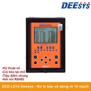 Rơ le bảo vệ dòng rò DED-LD10 Deesys