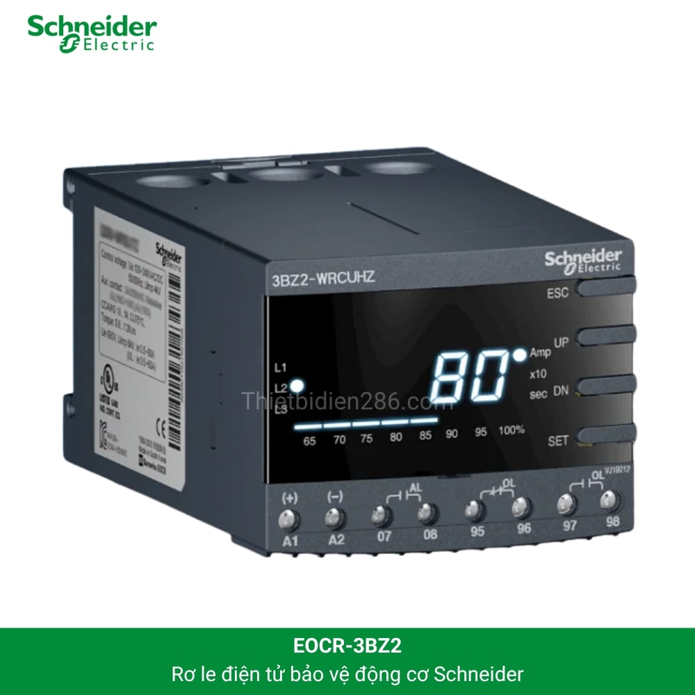Rơ le bảo vệ động cơ EOCR-3BZ2 Schneider